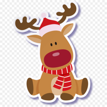 Rudolph Reindeer Santa Claus Christmas - Cute Christmas dog Rudolph Reindeer Santa Claus Christmas - Cute Christmas dog