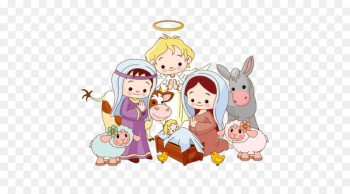 Rudolph Santa Claus Nativity scene Drawing Christmas - nativity 