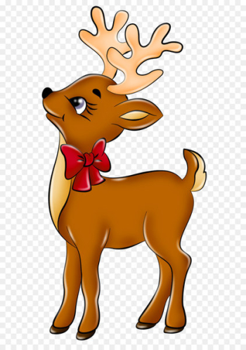 Rudolph Santa Claus's reindeer Clip art - Cute Reindeer PNG Picture 