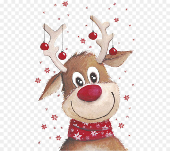 Rudolph Santa Claus's reindeer Santa Claus's reindeer Clip art - Christmas deer 