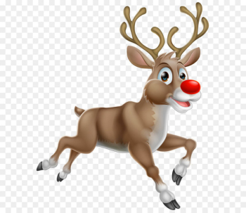 Rudolph Santa Claus's reindeer Santa Claus's reindeer - Transparent Christmas Rudolph PNG Clipart 