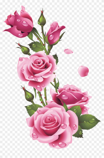 Ruže « Category - Flower Corner Decoration Png Hd