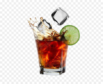 Rum and Coke Coca-Cola Cocktail - drink 