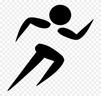 Run Png Black And White Transparent Run Black And White - Running Man Clip Art