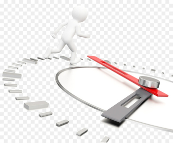 Running 3D computer graphics - A race against time stickman vector 