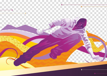 Running Banner, Parkour man transparent background PNG clipart