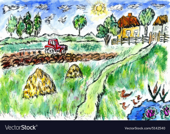 Rural Landscape04 vector image Rural Landscape04 vector image