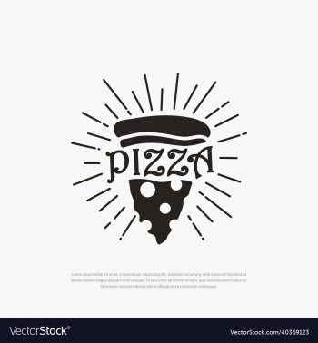 rustic restaurant glowing pizza logo rustic restaurant glowing pizza logo