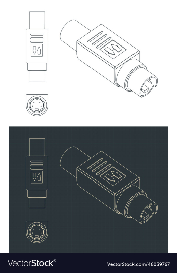 s-video male plug blueprints s-video male plug blueprints