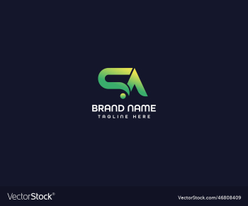 sa modern letter logo sa modern letter logo