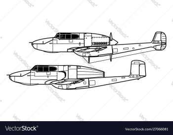 Saab 21 vector image