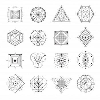 Sacred geometry set Free Vector Sacred geometry set Free Vector