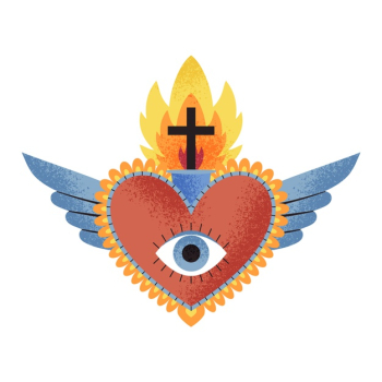 Sacred heart concept Free Vector Sacred heart concept Free Vector