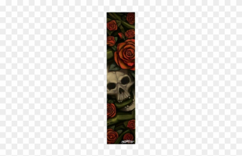 Sacrifice Skull &amp; Roses Scooter Grip Tape - Sacrifice Scooter Grip Tape - Skull And Roses