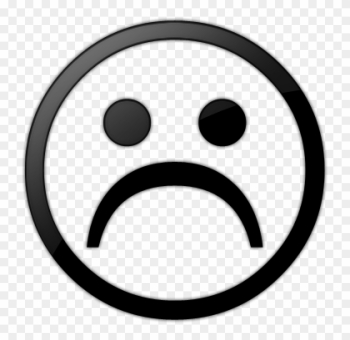 Sad Face Clipart Black And White Free Images - Sad Face White Background