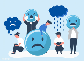 Sadness and depression | Free stock vector - 477891