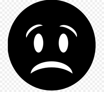 Sadness Smiley Face Frown Clip art - Black And White Sad Face 