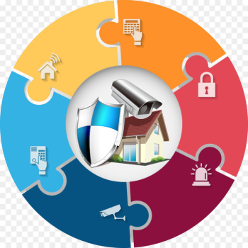 Safety House Security - Vector Security theme charts Safety House Security - Vector Security theme charts