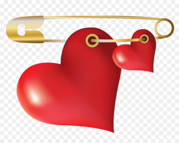 Safety pin Heart Clip art - hearts 