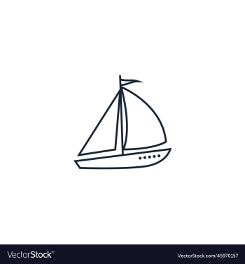sail boat creative icon from travel icons sail boat creative icon from travel icons