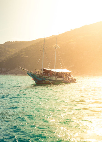 Sail Boat On Body Of Water Sail Boat On Body Of Water