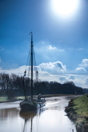Sail Boat on River Sail Boat on River