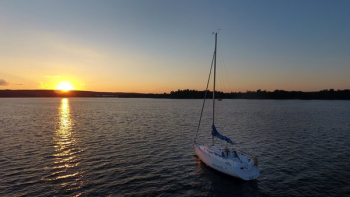 Sailboat At Sunset Sailboat At Sunset