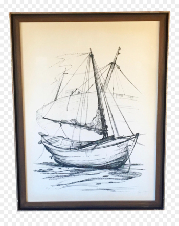 Sailboat Brigantine Drawing Painting - sail Sailboat Brigantine Drawing Painting - sail