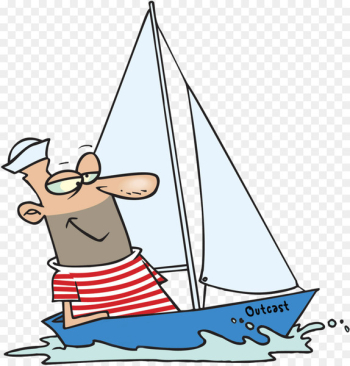 Sailboat Sailing Clip art Guy - cute boats Sailboat Sailing Clip art Guy - cute boats