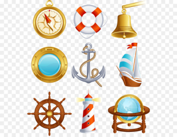 Sailing Icon - Nautical theme vector material Sailing Icon - Nautical theme vector material