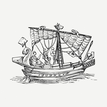 Sailing ship clipart illustration psd. | Free PSD - rawpixel Sailing ship clipart illustration psd. | Free PSD - rawpixel
