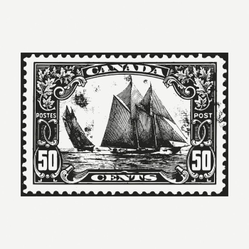 Sailing ship clipart, postal stamp | Free PSD Illustration - rawpixel Sailing ship clipart, postal stamp | Free PSD Illustration - rawpixel