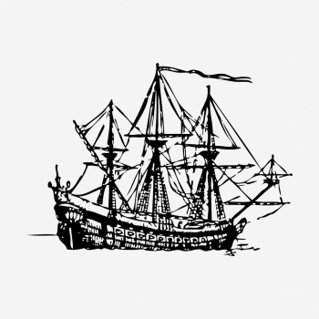 Sailing ship clipart, vehicle vintage | Free Vector - rawpixel Sailing ship clipart, vehicle vintage | Free Vector - rawpixel
