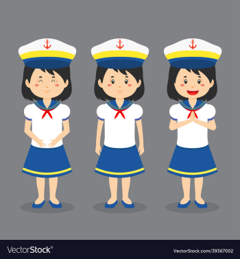 sailor character with various expression sailor character with various expression