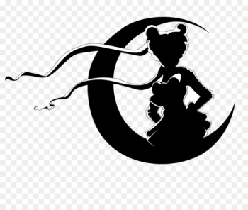 Sailor Moon Luna Sailor Mars Chibiusa Silhouette - sailor moon 