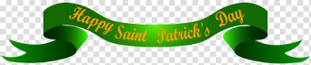 Saint Patrick's Day , Happy Saint Patrick's Banner transparent background PNG clipart