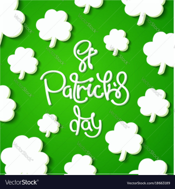 Saint patricks day background vector image Saint patricks day background vector image