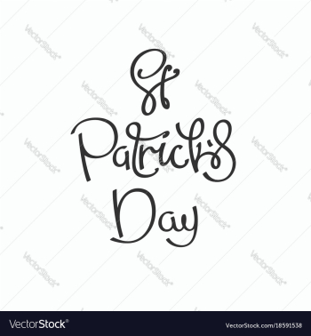 Saint patricks day vector image Saint patricks day vector image
