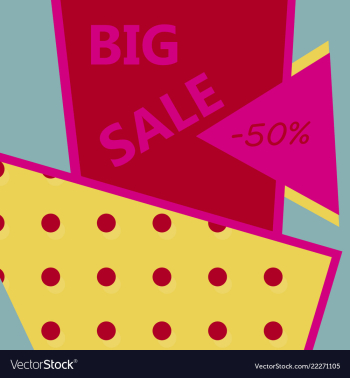 Sale banner big sale banner template design sale vector image Sale banner big sale banner template design sale vector image