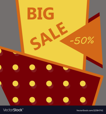 Sale banner big sale banner template design sale vector image Sale banner big sale banner template design sale vector image