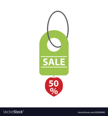Sale banner template design 50 percent discount vector image Sale banner template design 50 percent discount vector image