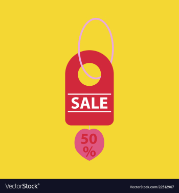 Sale banner template design 50 percent discount vector image Sale banner template design 50 percent discount vector image
