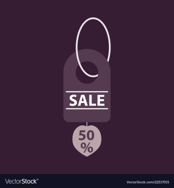 Sale banner template design 50 percent discount vector image Sale banner template design 50 percent discount vector image