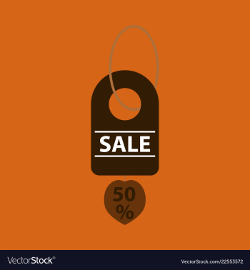 Sale banner template design 50 percent discount vector image Sale banner template design 50 percent discount vector image
