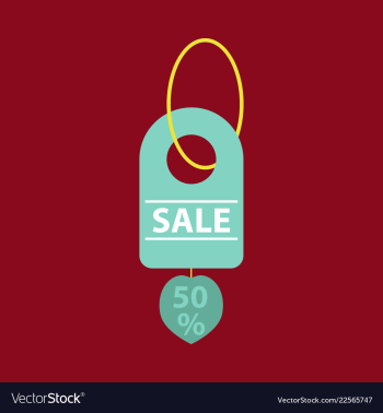 Sale banner template design 50 percent discount vector image Sale banner template design 50 percent discount vector image