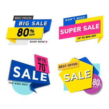 Sale promotion advertisements vector set | Free stock vector - 538289 Sale promotion advertisements vector set | Free stock vector - 538289