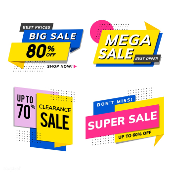 Sale promotion advertisements vector set | Free stock vector - 538296 Sale promotion advertisements vector set | Free stock vector - 538296