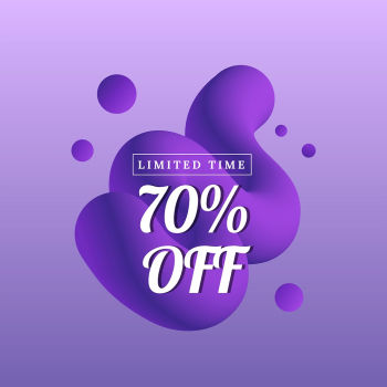 Sale template, shopping badge, 3D | Free PSD Template - rawpixel