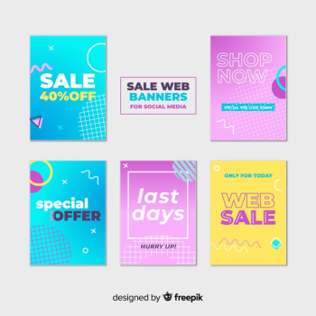 Sale web banner collection Sale web banner collection