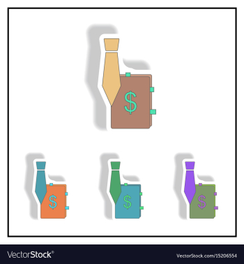 Sales manager sign collection vector image Sales manager sign collection vector image